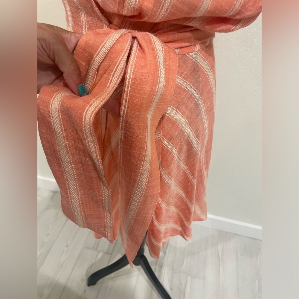 L*Space Sunshine Feels Dress in Poolside Stripe Clay Asymmetrical Sundress EUC - Picture 5 of 7